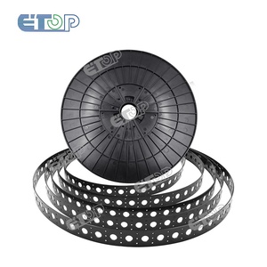 Dải gắn nhựa màu đen ETOP-50m/cuộn cho các nút <span class=keywords><strong>pixel</strong></span> 12mm Khoảng cách lỗ 1 inch (25mm) để sử dụng cây thông giáng sinh <span class=keywords><strong>pixel</strong></span> - Product Image 4