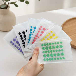 Patch Colorati per Acne con 36 Stelle/Cuori, Assorbenti e Coprenti, Prodotto per la Cura Personale e la Bellezza - Product Image 1
