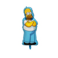 Vente en gros de nouveaux ballons à hélium flottants en film d'aluminium de la famille Simpson pour la décoration de fête