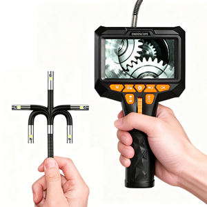 Écran de 4,5 pouces 360 °   Endoscope portable à main rotatif 1080P HD 6 mm à <span class=keywords><strong>objectif</strong></span> simple/double pour l'inspection et la <span class=keywords><strong>réparation</strong></span> automobile - Product Image 1