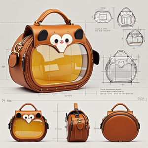 Bolso de mano transparente de PVC ITA de forma personalizada Bolso de compras transparente de diseño único para la colección de pines - Product Image 2