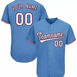 Vente en gros de maillots de baseball blancs unis de haute qualité pour femmes, cousus - Product Image 2