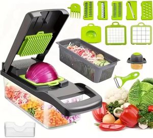 14-in Manual Multifunctional Eco-Friendly ABS+Stainless Steel <b>Vegetable</b> Cutter Fruit <b>Vegetable</b> Tool <b>Chopper</b> Slicers Dicer - Product Image 3
