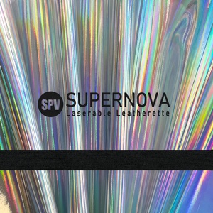 Cuero Holográfico Iridiscente de 12" x 24' para Grabado Láser, Rollos de Cuero Sintético Grabable por Láser al por Mayor para Logotipos Personalizados - Product Image 5