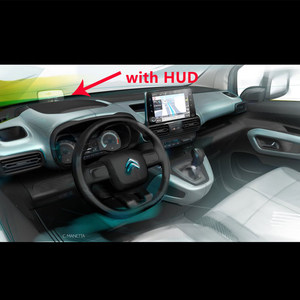 Alfombrilla antideslizante para salpicadero de coche, para Citroen <span class=keywords><strong>Berlingo</strong></span>, Peugeot Partner, Rifter, Opel Combo 2019 ~ 2022 - Product Image 3