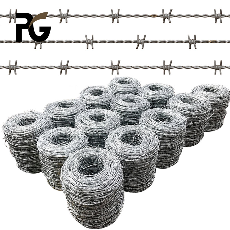 Горячая окунутая Barbwire цепи сварочная проволока черный железной проволоки забор из колючей проволоки забор безопасности