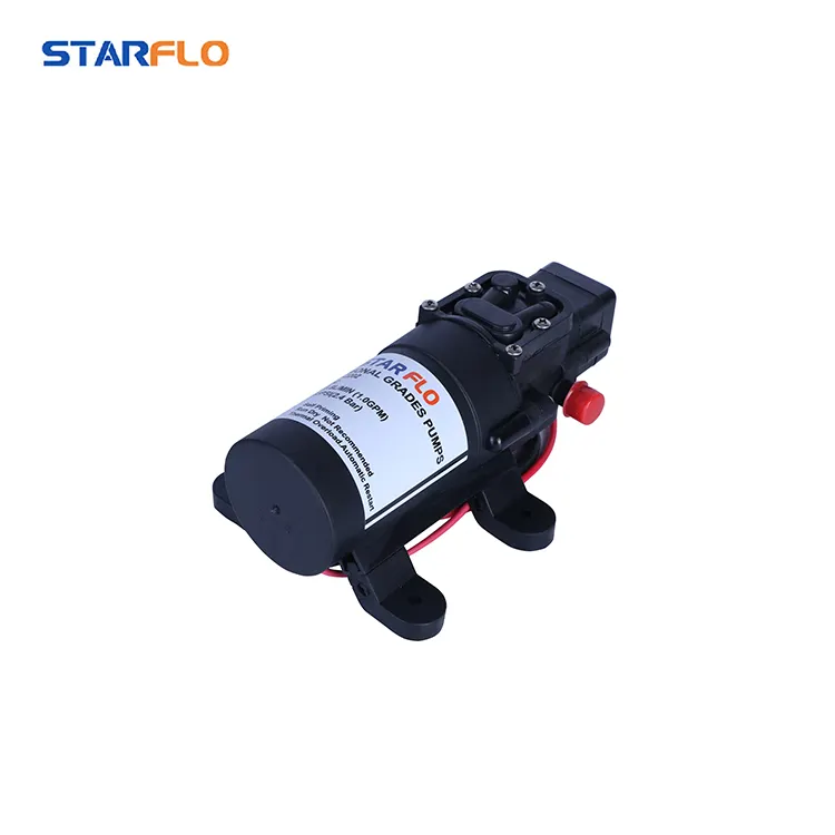 STARFLO pompa air elektrik, pompa air mini elektrik 12 volt 4.3LPM untuk semprotan berkemah
