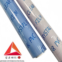 Film PVC Transparan Jinshi White Base High-clarity Tahan Air untuk Alas Meja, Kemasan, Blister Industri & Anti Debu