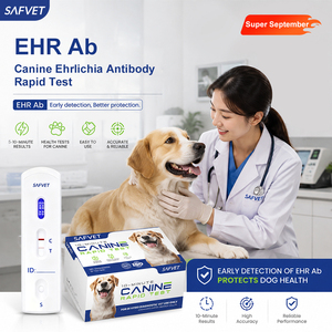 Kit de Prueba Veterinaria EHR Ab, Prueba Rápida para la Detección de Anticuerpos contra la Ehrlichiosis Canina, Muestra de Sangre de Perro, Venta al por Mayor para Hospitales Veterinarios - Product Image 1