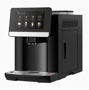 Machine à café italienne entièrement automatique maison à un bouton lait poudre de grains de café à double usage bureau meulage machine tout-en-un - Product Image 1