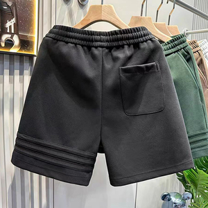 Shorts en coton rayés de qualité supérieure, de créateurs américains, décontractés, amples, pour hommes - Product Image 3