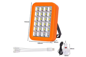 NUEVA Lámpara LED Recargable USB con Energía Solar IP65, con Batería de Reserva, Portátil, para Emergencias, Camping y Trabajo - Product Image 4