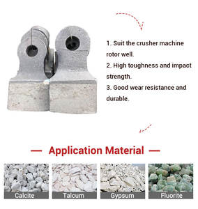 Pièces d'usure durables en acier à haute teneur en manganèse pour broyeur à marteaux, batteur de broyeur, tête de marteau moulée - Product Image 5