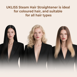 <span class=keywords><strong>Plancha</strong></span> <span class=keywords><strong>de</strong></span> <span class=keywords><strong>Vapor</strong></span> para Cabello Ukliss, Doble Voltaje, Calentamiento Rápido, para un Peinado Liso y sin Frizz - Product Image 2