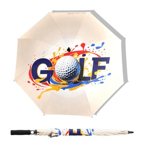 Wholesale 54 Inch Straight Portable Lightweight Windproof Travel Golf <b>Umbrella</b> for Men Women Customizable Logo Business Use - Product Image 1