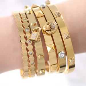 Nieuwe Mode Ins 14K Vergulde Rvs Twee Vlindervorm Shell Dunne Ketting Armband Voor Vrouwen