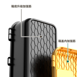 Caja de herramientas portátil Baolian de plástico con tapa abatible y cierres, 265 mm de profundidad, para uso doméstico y en el coche. - Product Image 3