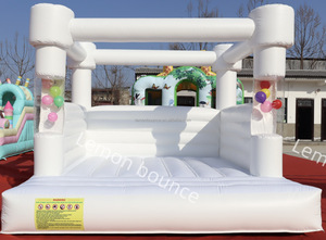 <span class=keywords><strong>Château</strong></span> gonflable blanc <span class=keywords><strong>de</strong></span> qualité commerciale avec tube à ballons, lit <span class=keywords><strong>de</strong></span> saut pour enfants, décoration <span class=keywords><strong>de</strong></span> fête <span class=keywords><strong>de</strong></span> mariage - Product Image 3