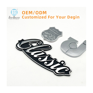 Logotipo Personalizado Deluxe Emblema Fabricante Letra de Metal Con Color Emblema - Product Image 1