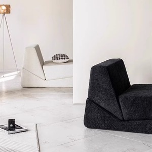 Vacuum Compressed Single <b>Sofa</b> Chair <b>Small</b> Apartment Hotel Fabric Leisure Lazy Armchair For Homestay - Product Image 4