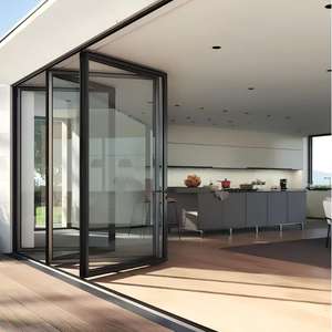 Porta Pieghevole Esterna KLEIN Telaio Resistente Antivento Impermeabile per Villa - Product Image 1