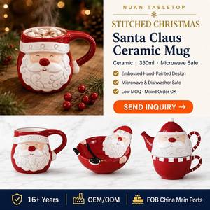 Juego de Vajilla Navideña de Cerámica, Tazón de Santa Claus, Taza de Reno, Taza para <span class=keywords><strong>Huevos</strong></span>, Plato con Diseño de Árbol, Colección Nórdica de Lujo para Venta <span class=keywords><strong>al</strong></span> por Mayor - Product Image 6