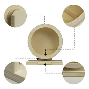 Topi e altri piccoli animali domestici compensato criceto in legno silenzioso ruota tranquilla Spinner criceto ruote da corsa - Product Image 5