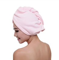 S-96 Mode moins cher de haute qualité brossé utilisation facile torsion ultra doux séchage serviette sèche envelopper les cheveux turban serviette