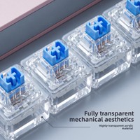 Clavier mécanique à 4 touches, jouet anti-stress, porte-clés tactile, jouet de décompression, cadeau sensoriel pour le bureau et la maison