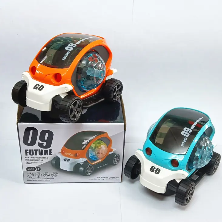 Проекционный светильник для музыки, игрушечный автомобиль для детей, электрический Универсальный вращающийся мультяшный автомобиль, игрушки