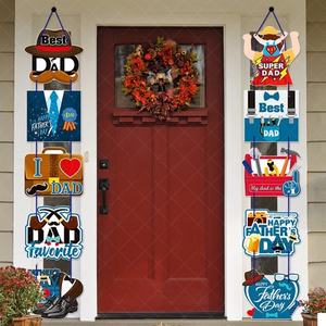 Meilleur papa porte avant décoration suspendue pour fête des pères fête fête vaisselle décorations de table bannière pour la célébration de papa - Product Image 2