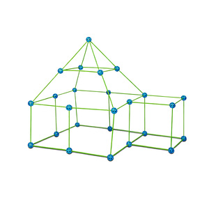 Ensemble <span class=keywords><strong>de</strong></span> blocs <span class=keywords><strong>de</strong></span> <span class=keywords><strong>construction</strong></span> modulaires en plastique ABS 69 pièces 1:8 pour enfants, <span class=keywords><strong>château</strong></span> <span class=keywords><strong>de</strong></span> tente <span class=keywords><strong>de</strong></span> <span class=keywords><strong>fort</strong></span> à construire soi-même, bâtiments modernes d'intérieur - Product Image 2