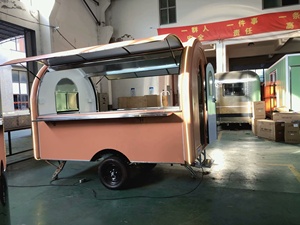Tiêu chuẩn Châu Âu đường phố di động thức ăn nhanh Trailer cà phê kem xe tải kiosk thực phẩm giỏ hàng để bán - Product Image 3