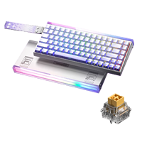 Clavier mécanique de jeu AULA HERO84HE filaire USB RGB 8000Hz, nouveau clavier en plastique, RT0.01mm 8Khz 128Khz