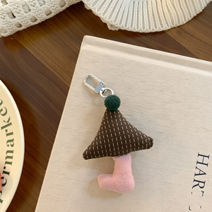 Миниатюрная брошь-грибок с клетчатым акцентом и застежкой-булавкой для воротника пальто, украшения для шляп своими руками, сувенир на день рождения - Product Image 4