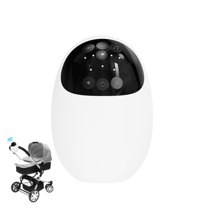 USB Şarjlı Otomatik Bebek Arabası Sallayıcısı, Bluetooth Ses, Titreşim, LED Işık, Eller Serbest Sakinleştirici Cihaz ile Seyahat İçin - Product Image 1