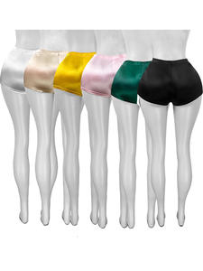 2025 estate nuove donne lucide elastiche sportive Yoga Gym Fitness Leggings <span class=keywords><strong>corti</strong></span> in raso tinta unita lucidi <span class=keywords><strong>pantaloncini</strong></span> da <span class=keywords><strong>ciclismo</strong></span> - Product Image 5