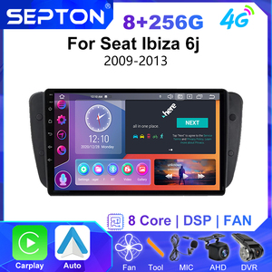 2 Din Android 13,0 Auto Electronics para Seat <span class=keywords><strong>Ibiza</strong></span> 6j 2009 - 2013 4G Radio de coche Carplay inalámbrico Autoradio - Product Image 2