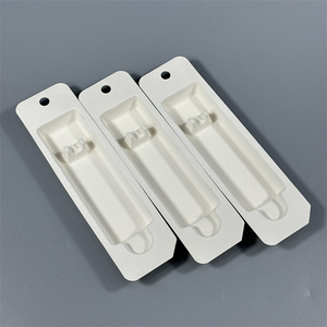 Bandeja de embalaje de pulpa de papel moldeada biodegradable desechable para cosméticos Bandeja de fibra de moldeo de pulpa Caja de inserción de embalaje de maquillaje - Product Image 1
