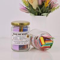 Dropshipping Nouveau bocal en verre personnalisé avec versets du Coran pour les émotions et les sentiments pour les cartes de demande de prière Grande idée cadeau