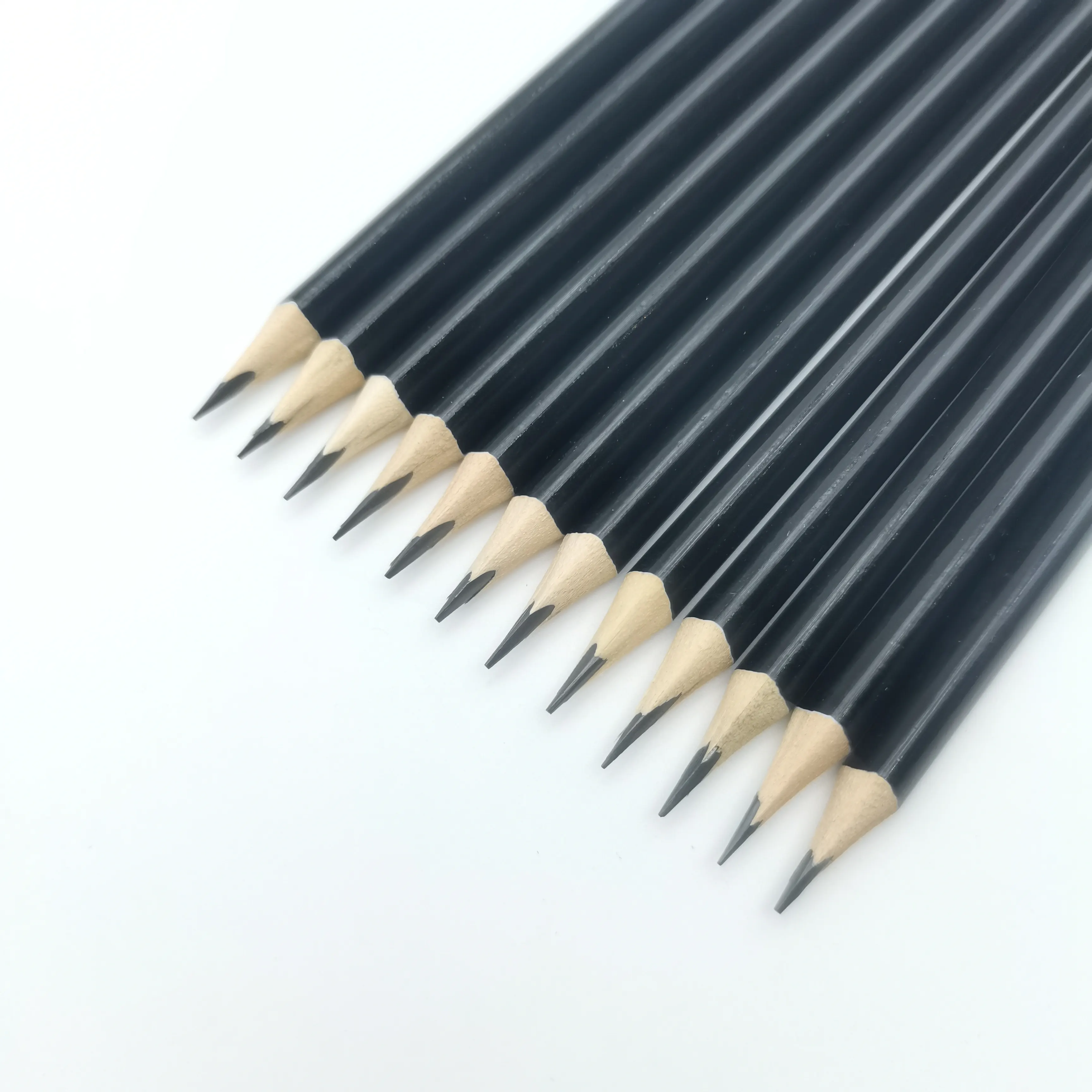 New Style Black Wooden HB 2B Pencils Best Seller HB Pencils For School Students and Office Gifts without Erasers