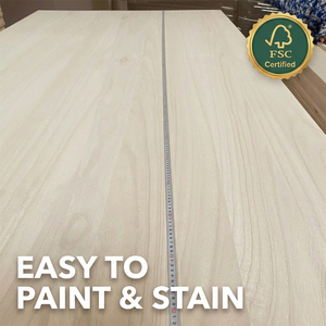Pannello in Legno Massello di Paulownia con Giunzione a Dita 12mm 15mm 18mm 4x8 Grado AA BB Dimensioni Personalizzate per Mobili/Tavole da Surf - Product Image 2