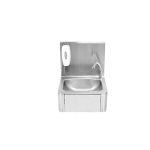 Fregadero de cocina de acero inoxidable montado en la pared del fabricante de Binzhou, operado a mano y por <span class=keywords><strong>rodilla</strong></span> para hoteles y restaurantes - Product Image 2