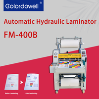 Laminateur hydraulique automatique WD FM-400B, machine à plastifier le papier de 390 mm, équipement de plastification simple et double