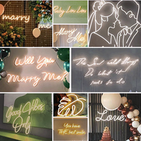 Enseigne LED néons personnalisée transparente pour décoration d'entreprise et de fêtes, écran LED flexible pour utilisation dans les parcs