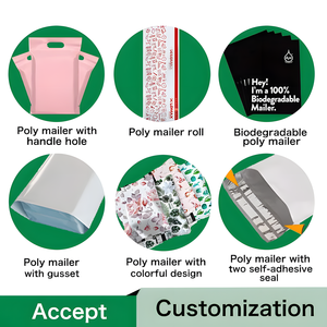 Biểu tượng tùy chỉnh 10x13inch Express Poly bưu phẩm gửi thư túi cho quần áo cá nhân phong bì in giao hàng quần áo vận chuyển túi - Product Image 4
