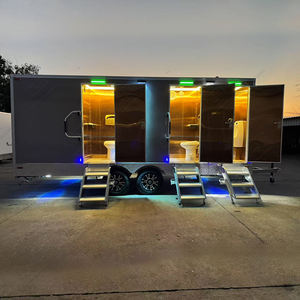Toilettes portables de luxe, écologiques, durables, remorque de salle de bain, événements, construction, accessible aux fauteuils roulants, toilettes pour personnes handicapées, publiques - Product Image 1