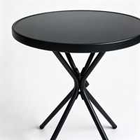 Table basse ronde portable légère à prix de gros, design facile à nettoyer, durable, écologique, table ronde américaine