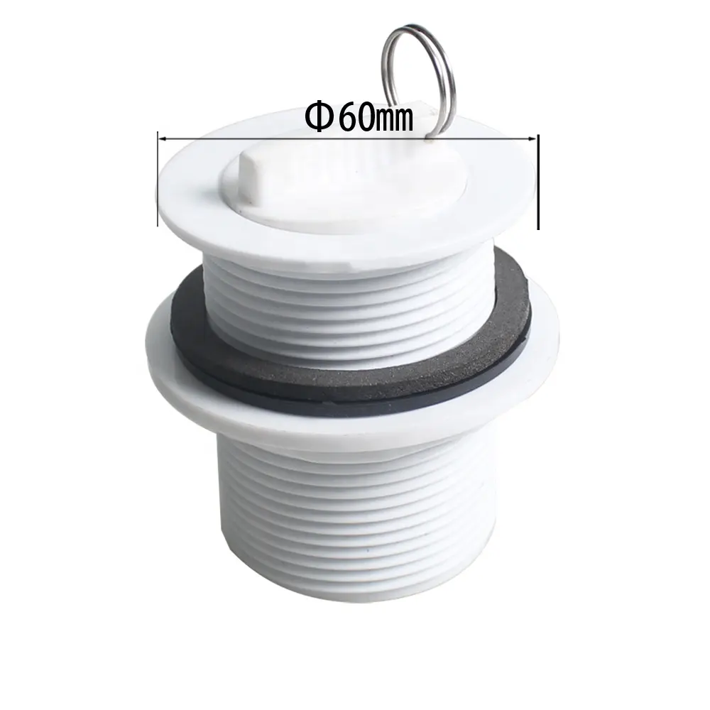 62Mm 1 1/4 "Niet-Gegootsteenafvoer Van Wit Plastic Bak; Afvoerbak Met Plug; Afdruiprek Voor Wastafels