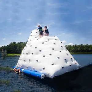 Factory price rock climbing wall inflatable floating Iceberg inflatable water toy aviva iceberg